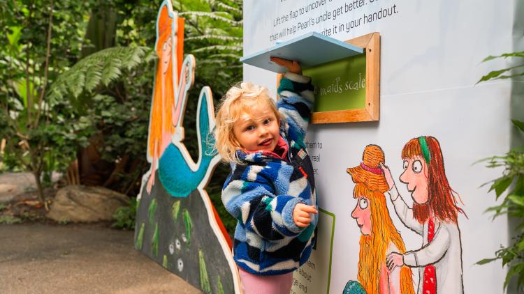 Child with Zog activity at Eden Project