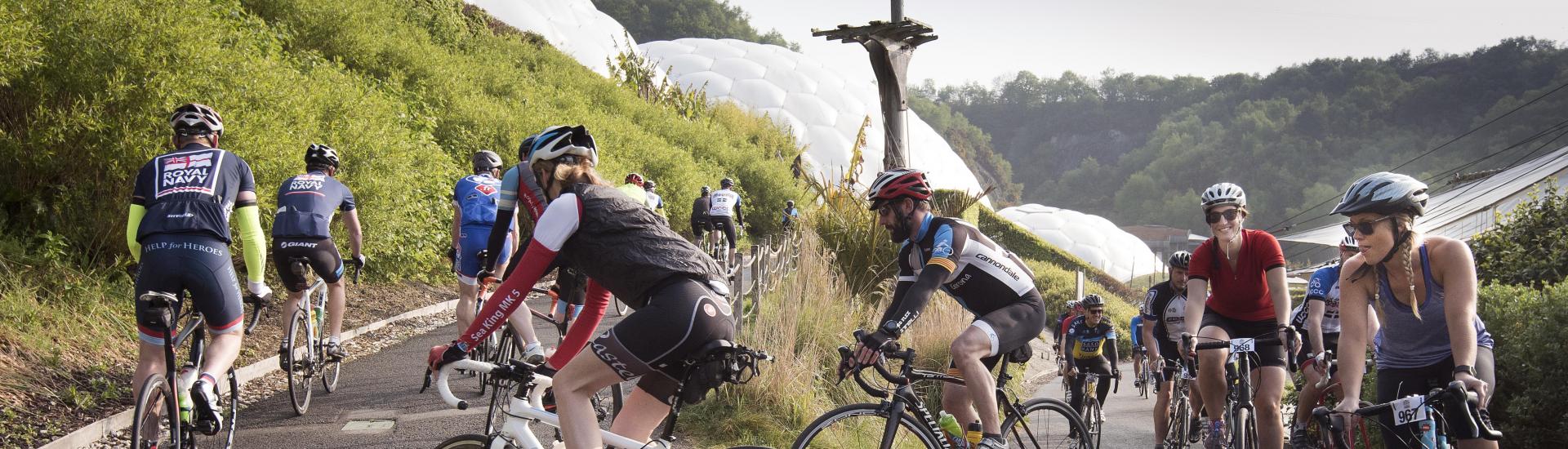 Cyclists at the Eden Classic