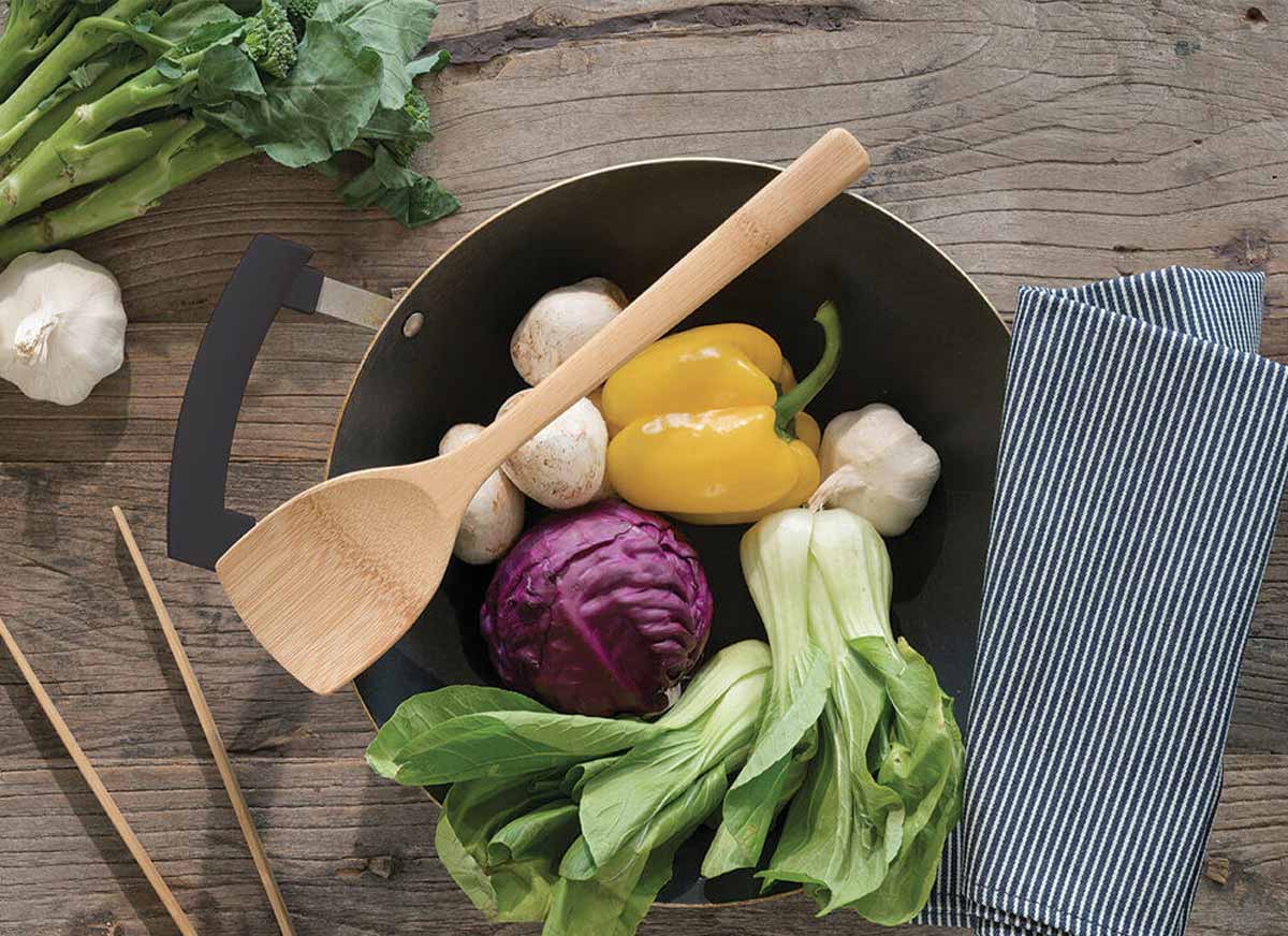 Bamboo wok spatula Eden Project Shop