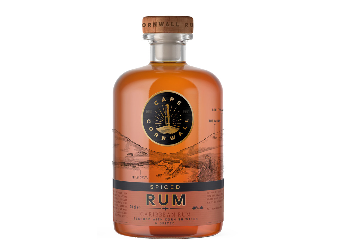 Cape Cornwall spiced rum 70cl Eden Project Shop