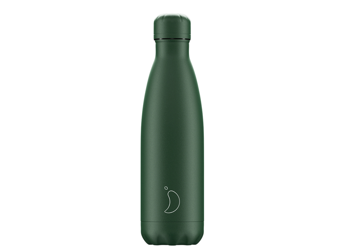 Chilly's original drinking bottle 500ml (Matte all green)