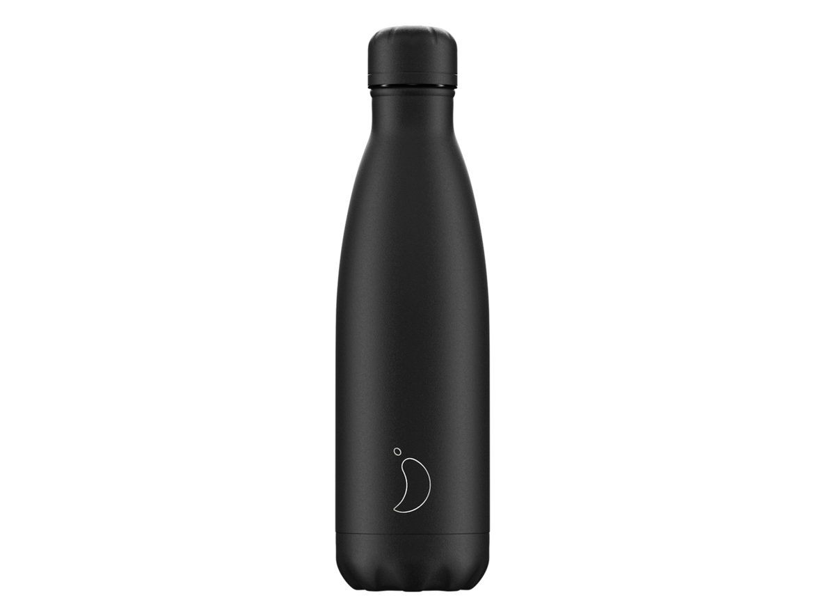 Chilly's original drinking bottle 500ml (Monochrome all black)