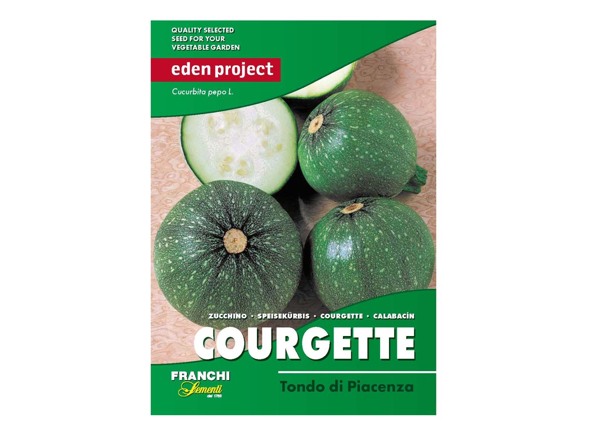 Eden Project courgette tondo di piacenza seeds