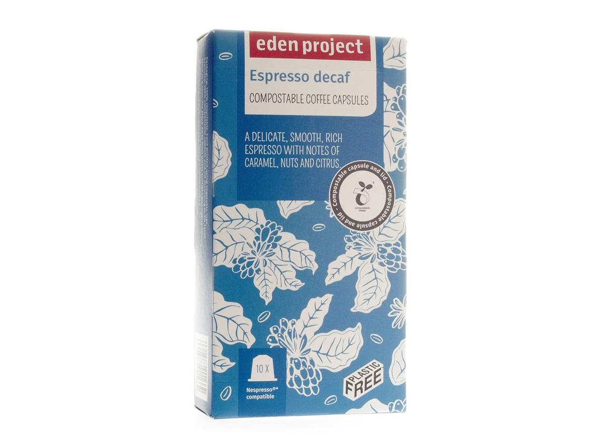 Eden Project espresso decaf 10 coffee capsules