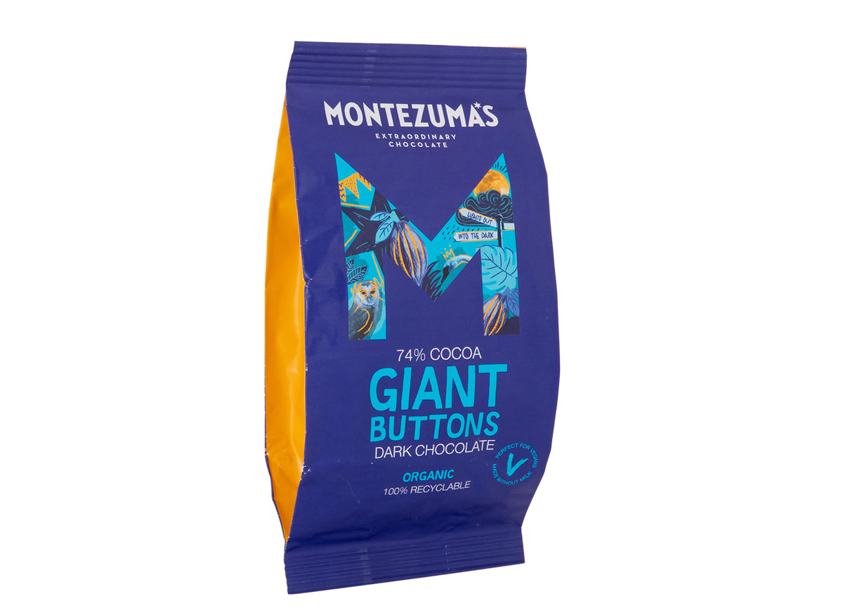 Montezuma's organic dark chocolate giant buttons 180g