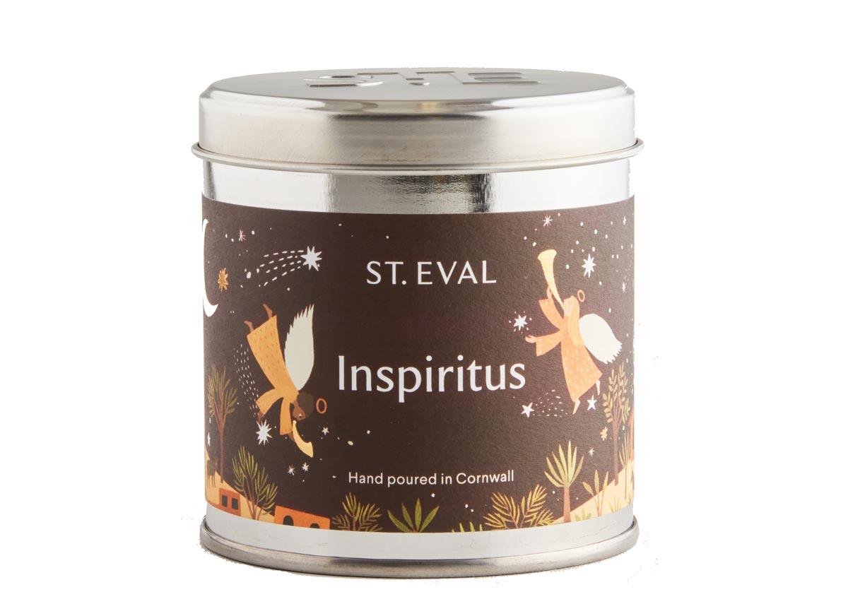 St Eval Christmas Inspiritus Scented Candle in a Tin 