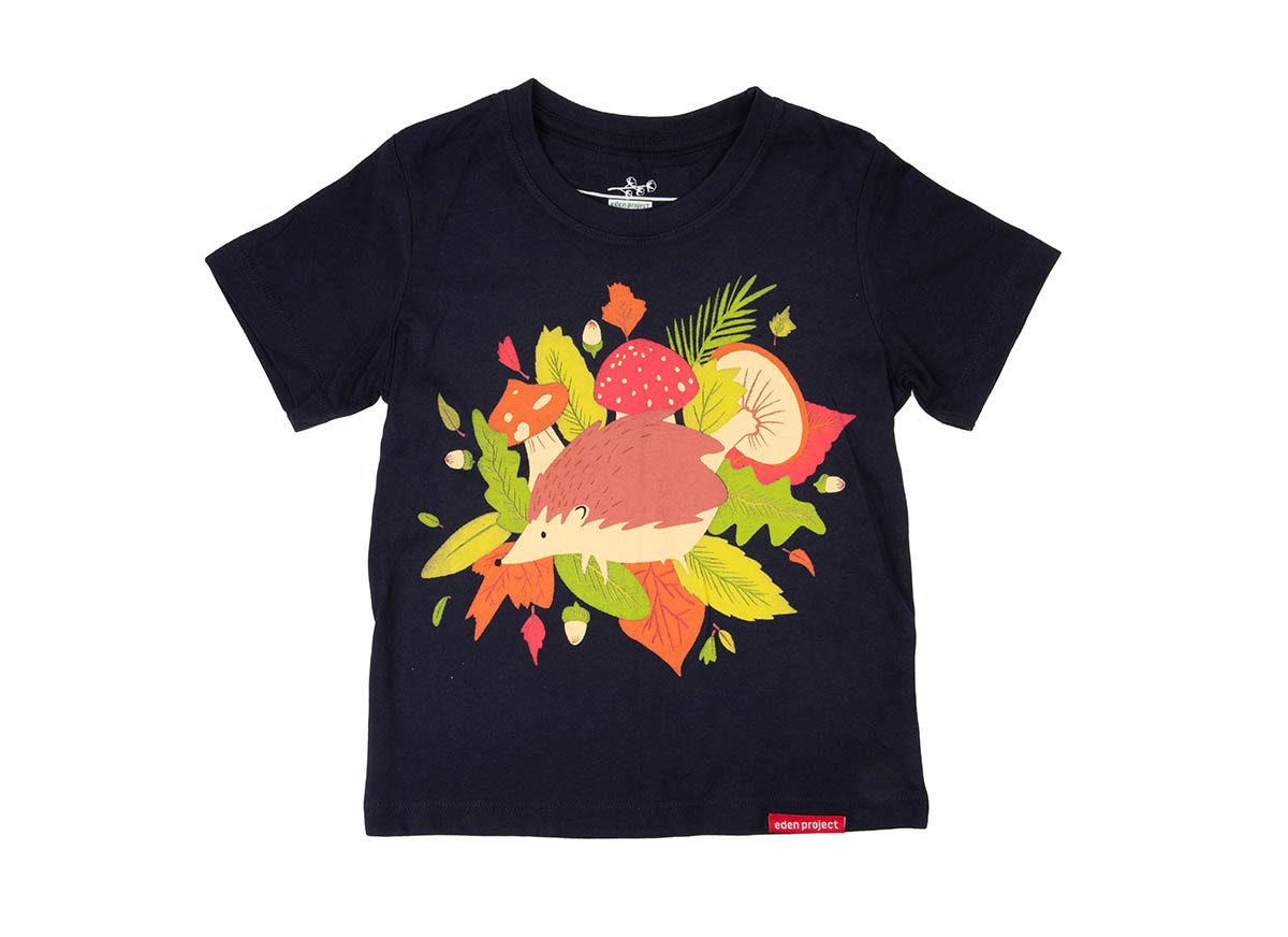 Kid's hedgehog t-shirt (Navy, 9-10Y)