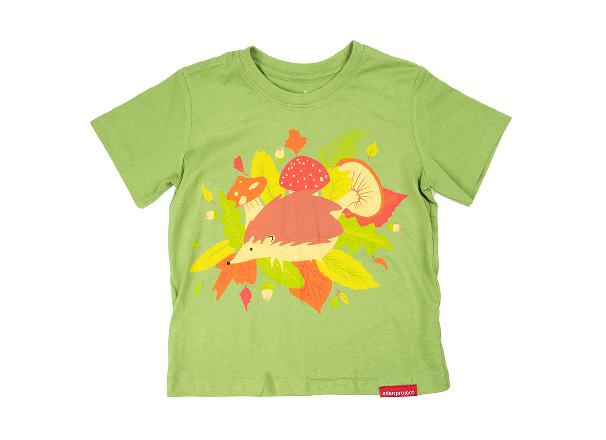 Kid's hedgehog t-shirt (Piquant green, 5-6Y)