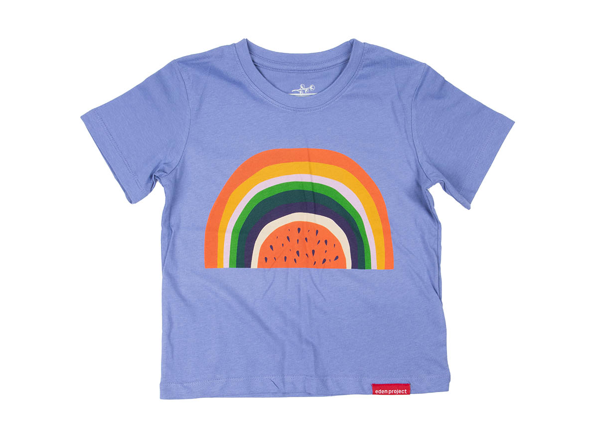 Kids rainbow t-shirt (Mauve, 5-6Y)