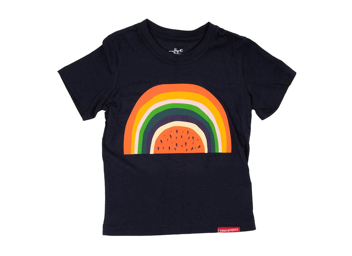 Kids rainbow t-shirt (Navy, 5-6Y)