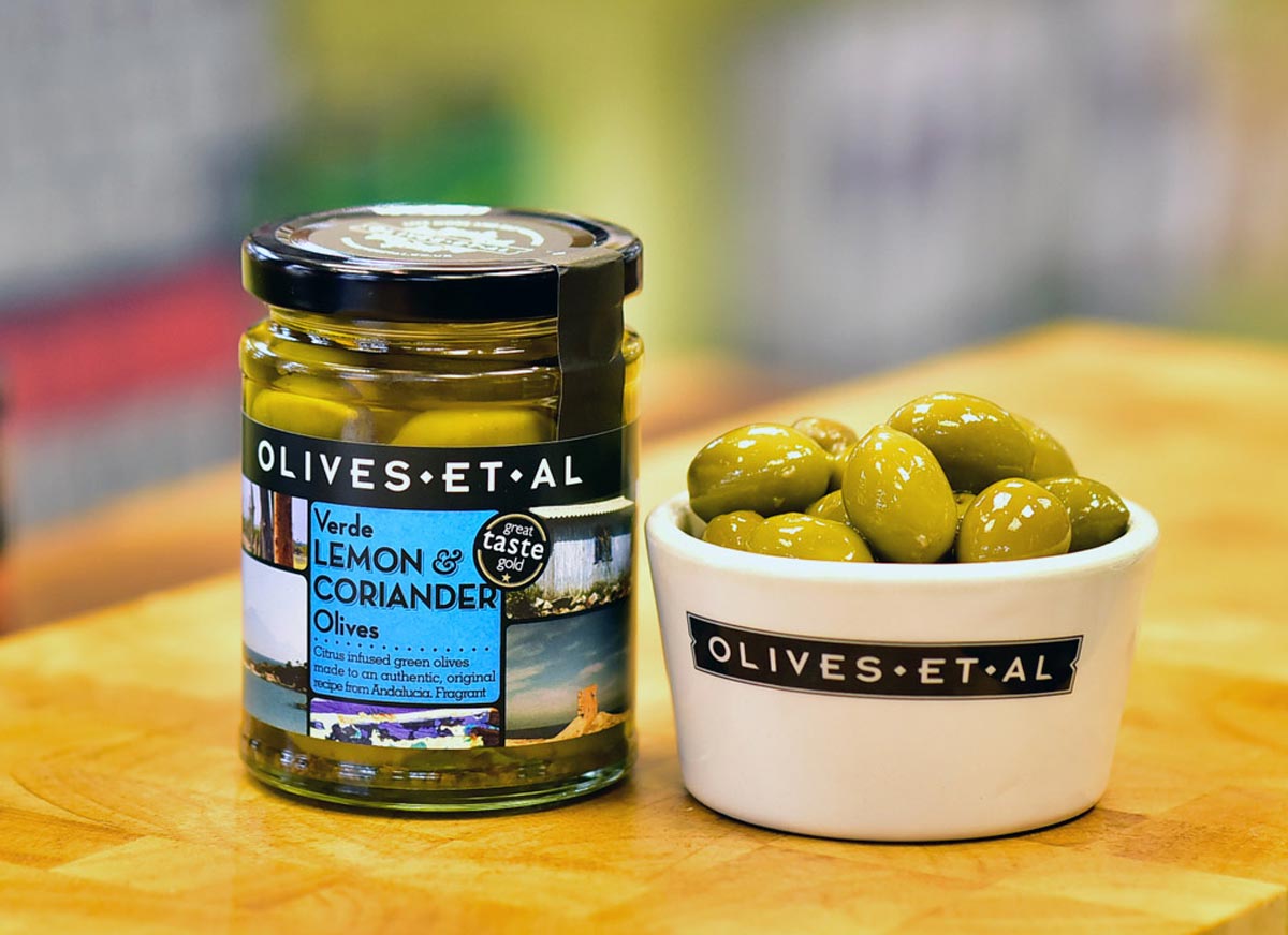 Olives Et Al lemon & coriander olives 250g Eden Project Shop