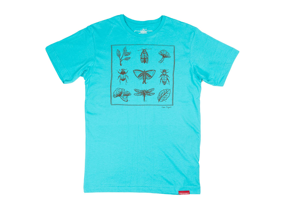 Men's insect t-shirt (Baltic blue, Extra-large)