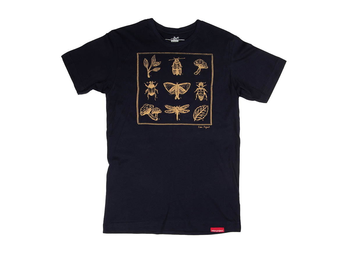 Men's insect t-shirt (Navy, Small)