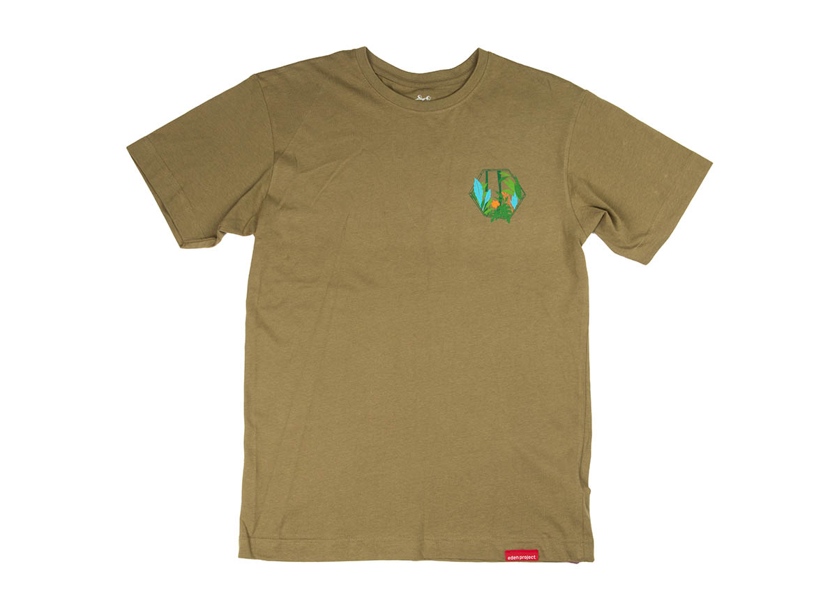Men's rainforest t-shirt (Olive green, Extra-large)