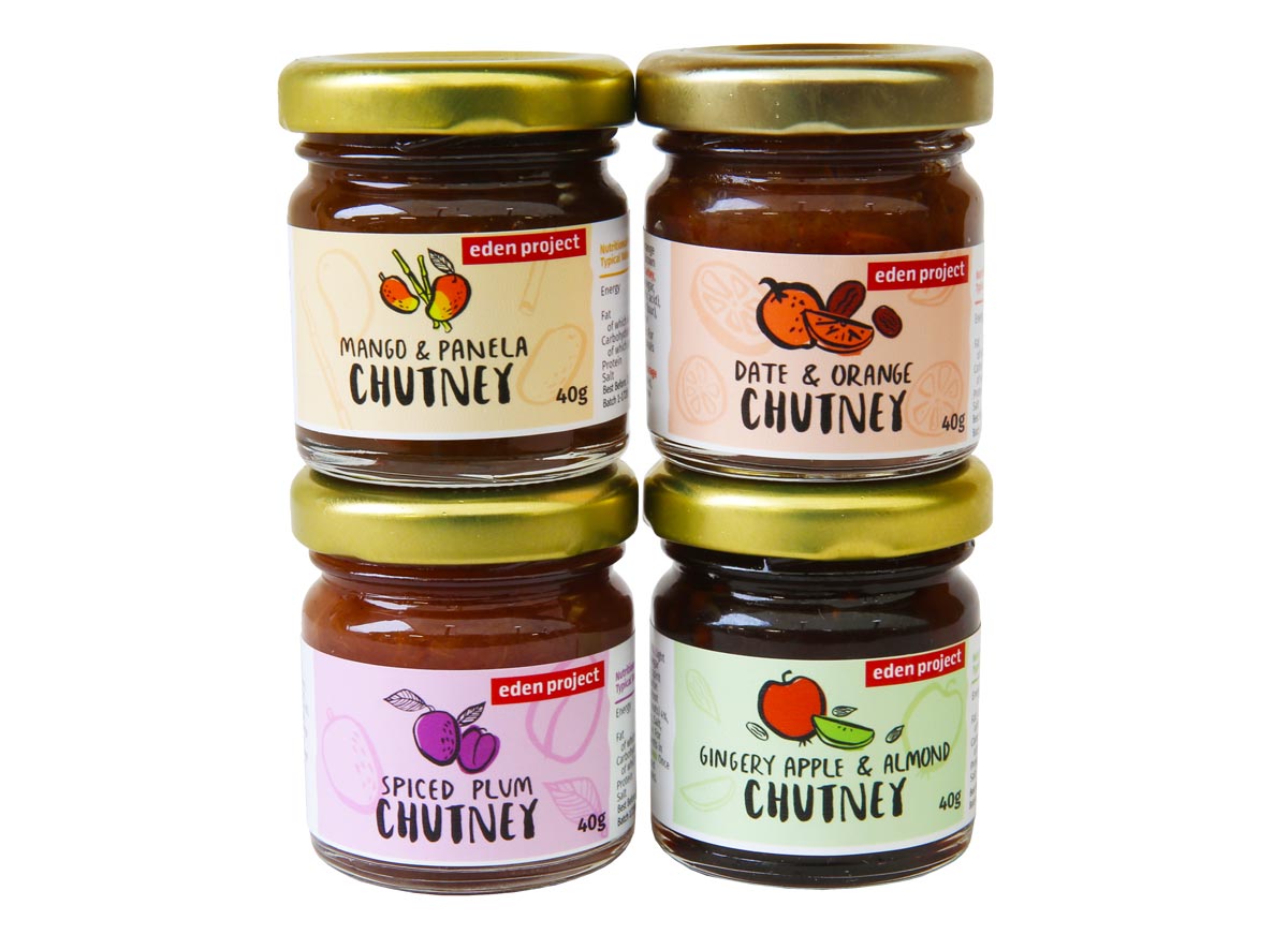 Eden Project mini chutney gift set 160g Eden Project Shop