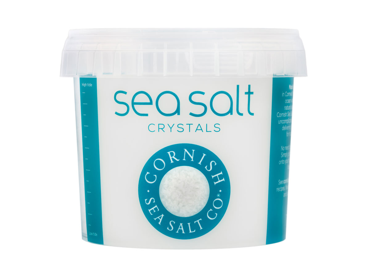 Cornish Sea Salt Co. original sea salt crystals.