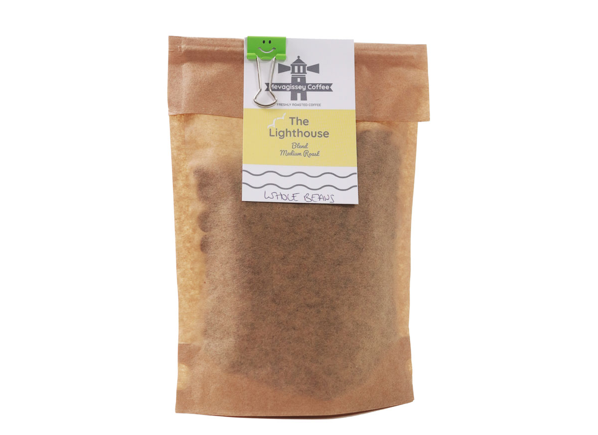 Mevagissey Coffee lighthouse blend coffee 115g (Whole bean)