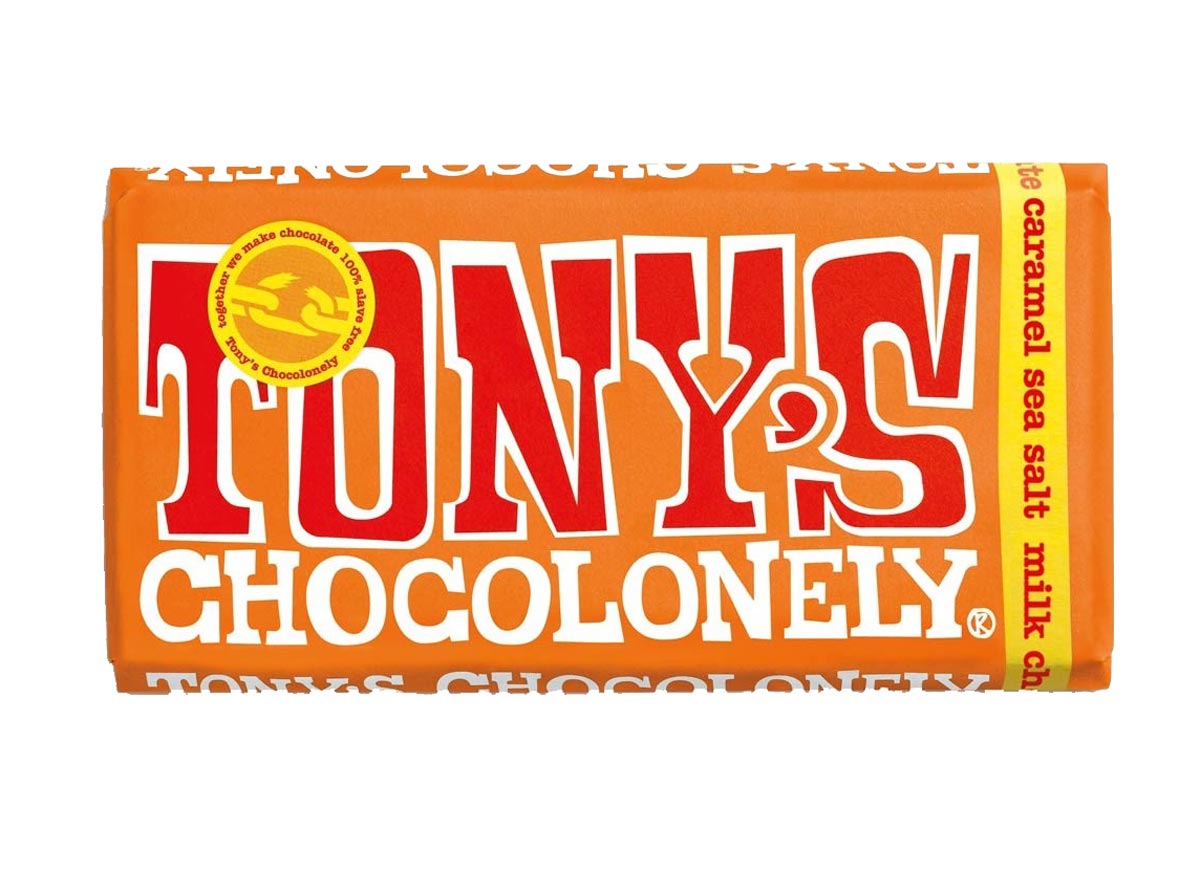 Tony's Chocolonely milk caramel sea salt 180g