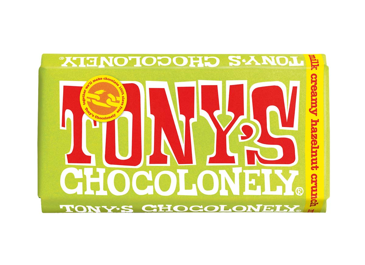 Tony's Chocolonely milk creamy hazelnut crunch 180g