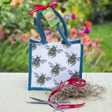 Bee design jute bag