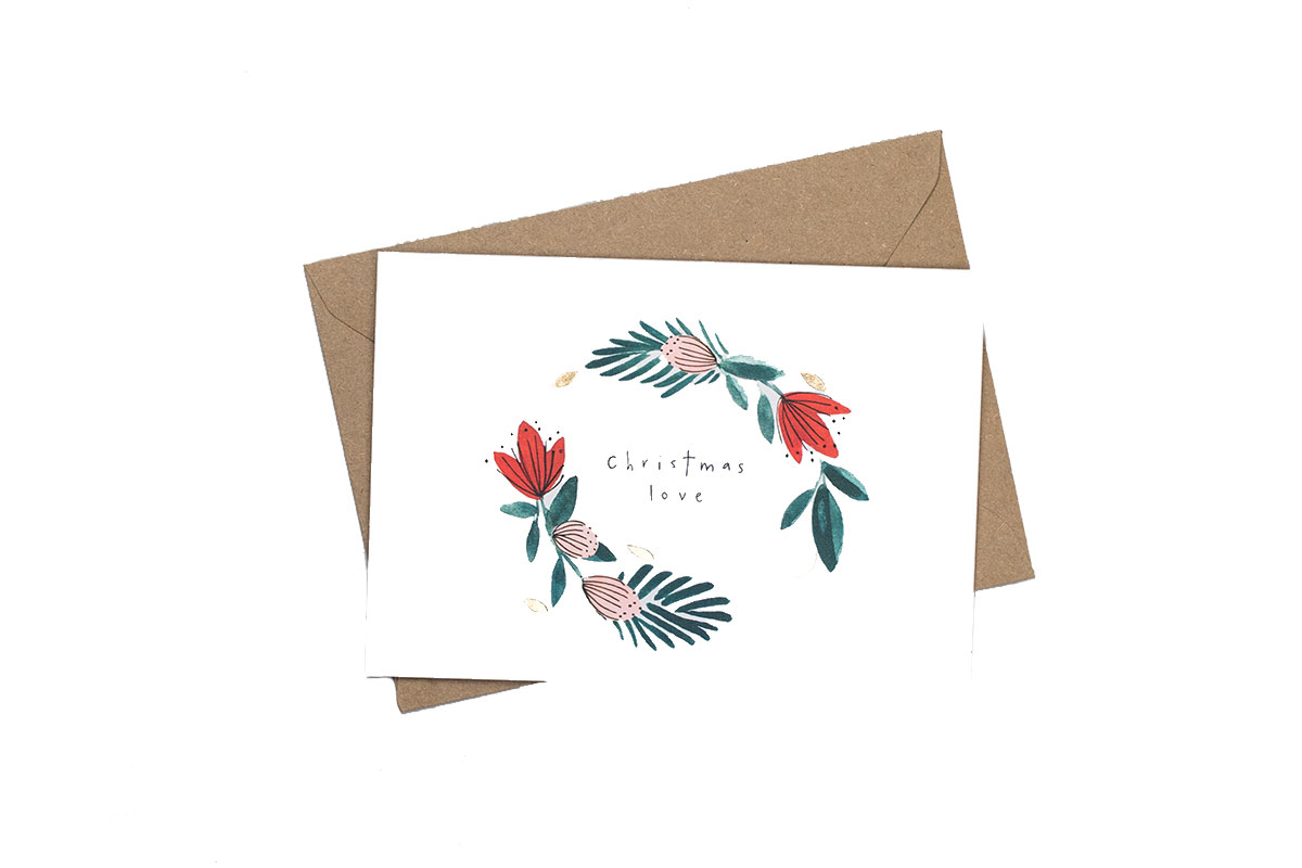 Christmas love Christmas card | Eden Project Shop