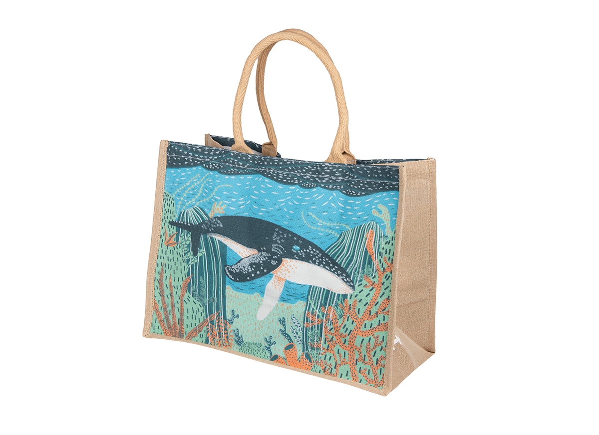 Eden Project large jute bag (Whale)