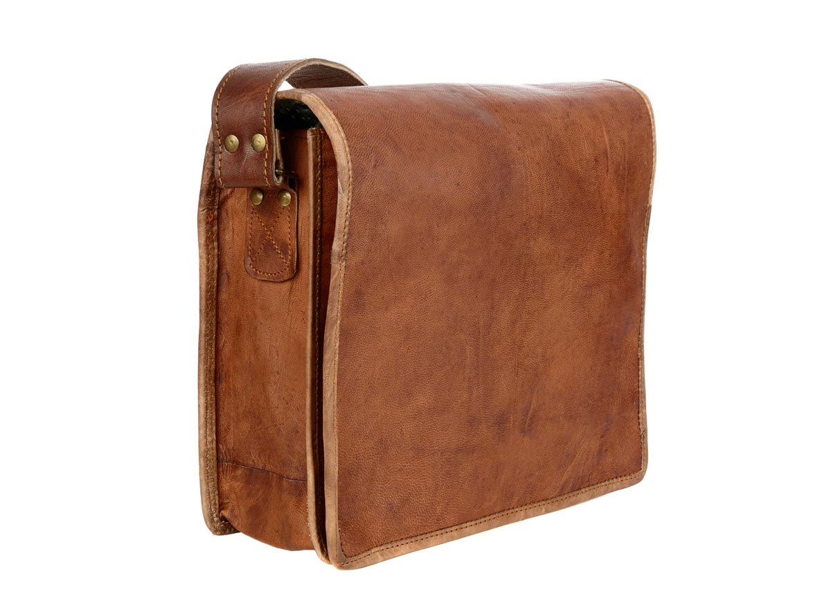 Leather messenger bag | Eden Project Shop