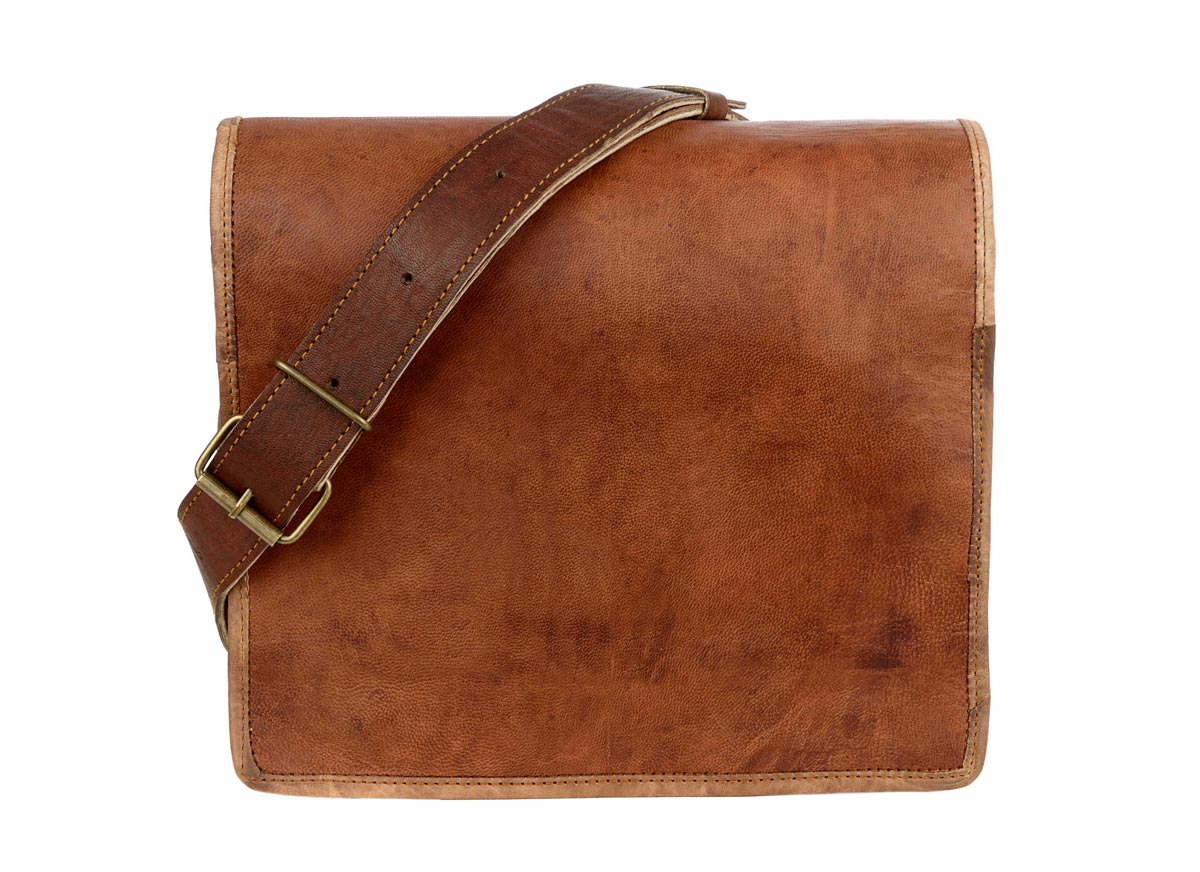 Leather messenger bag | Eden Project Shop