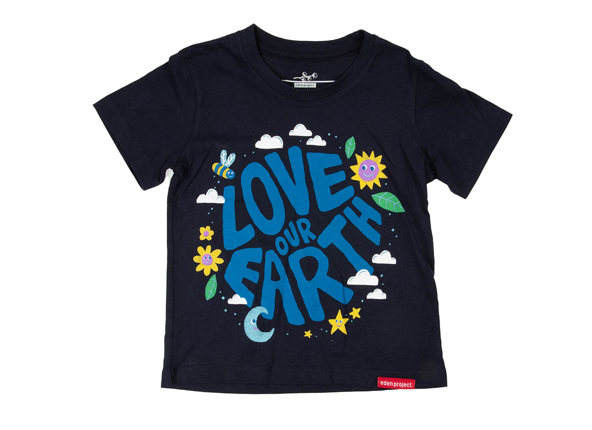 Kids love our earth t-shirt (Navy, 7-8Y)