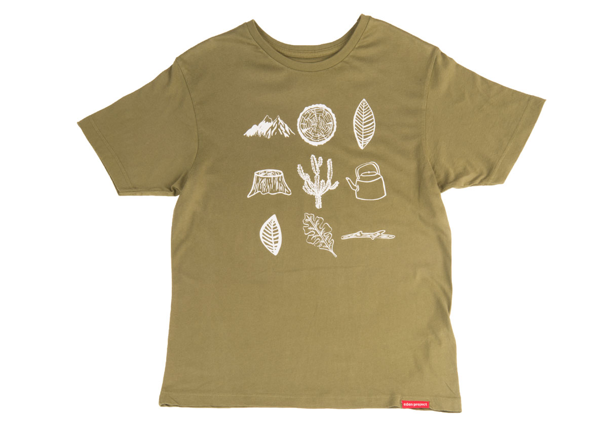 Men's explore t-shirt (Olive green, Large)