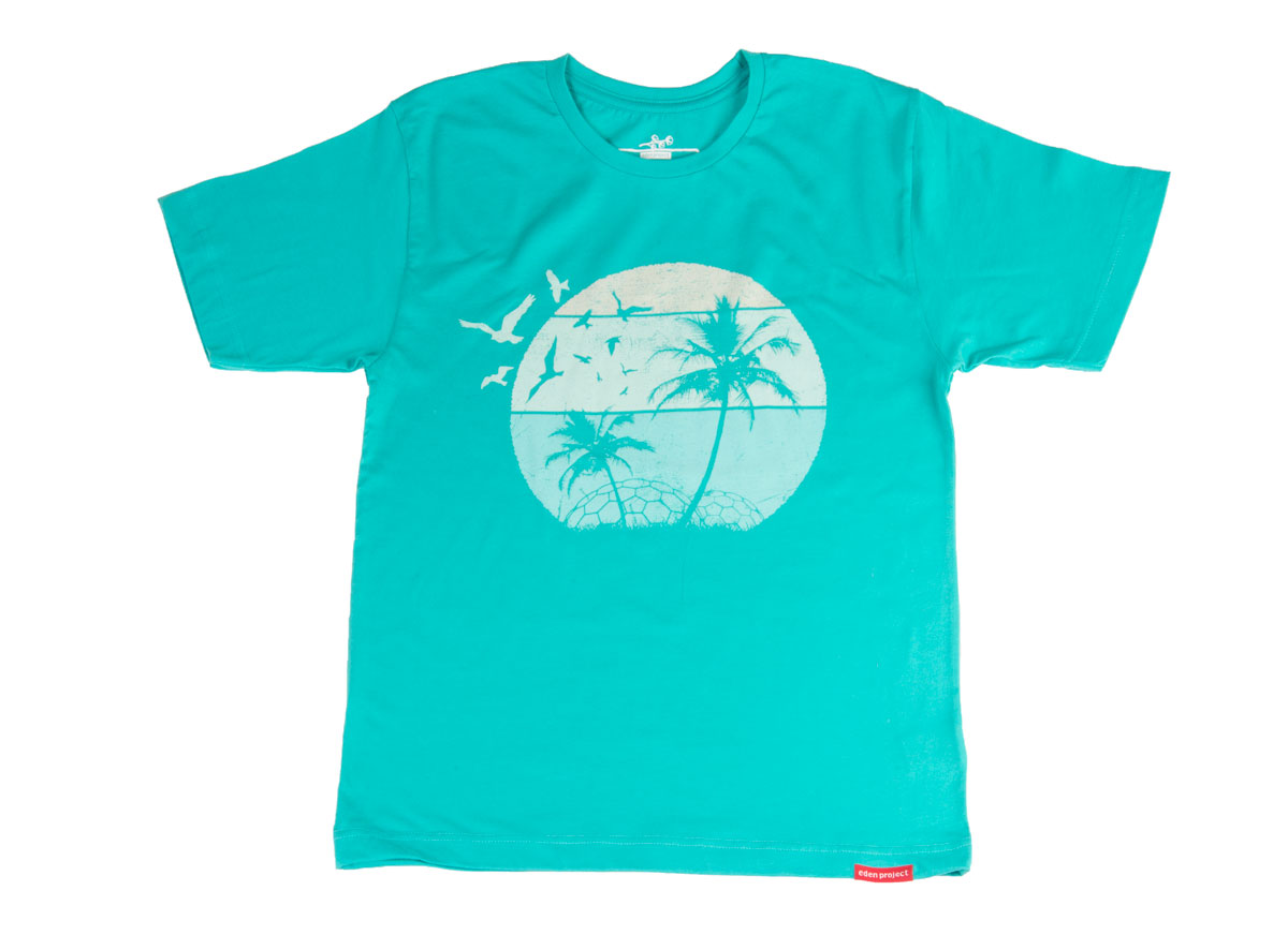 Men's summers day t-shirt (Baltic blue, Small)