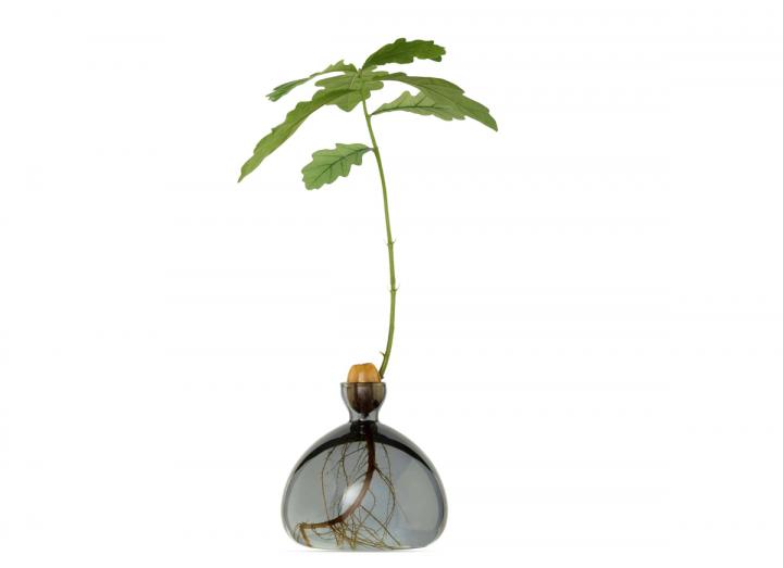 Acorn Vase Smoke Grey
