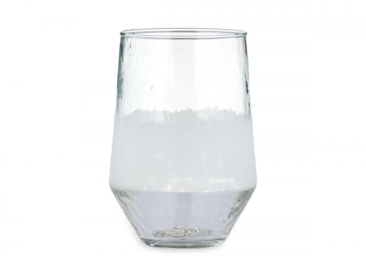 Anara etched glass tumbler from Nkuku