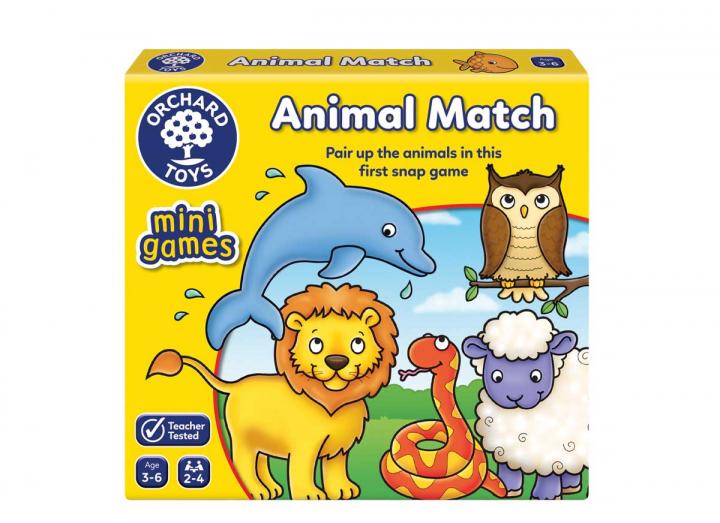 Animal Match mini game from Orchard Toys