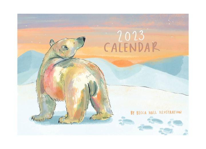 Animals in colour calendar 2023