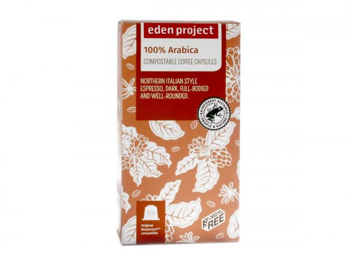 100% Arabica coffee biodegradable capsules