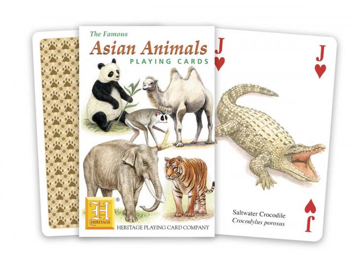 Asian Animals playing cards from Heritage Playing Cards