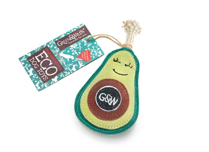 Audrey the avocado eco pet toy