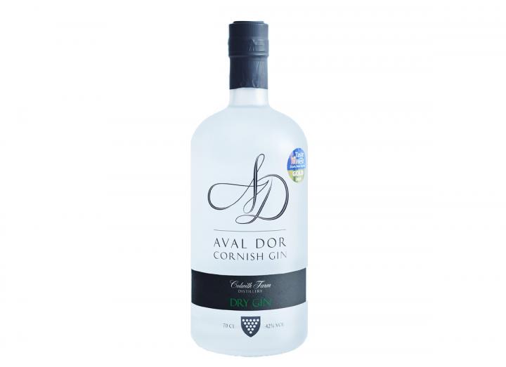 Aval Dor dry gin from Colwith Farm Distillery in Cornwall