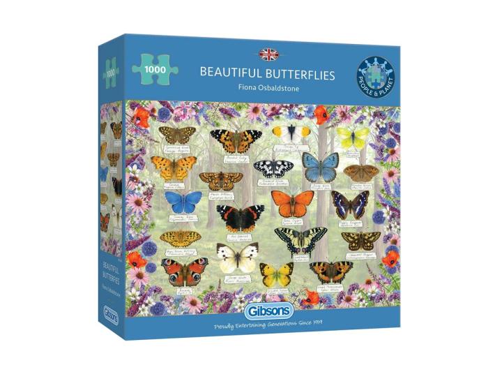 Beautiful Butterflies 1000 piece jigsaw puzzle from Gibsons