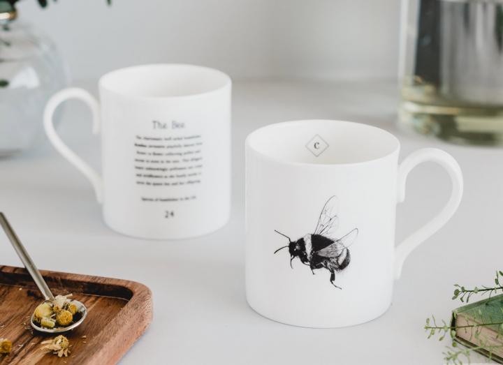 Bee print mug from Creature Candy