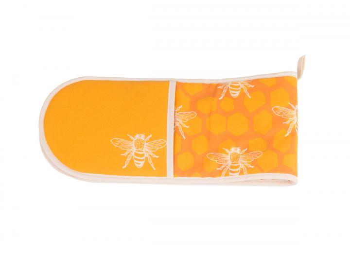 Eden Project bee print organic cotton double oven glove