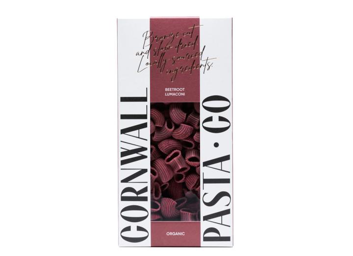 Cornwall Pasta Co beetroot lumaconi