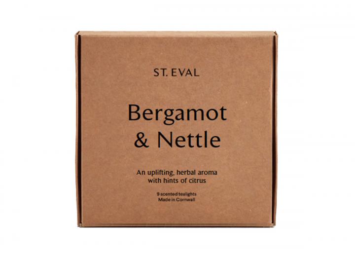 Bergamot & Nettle scented tealights from St Eval Candle Company in Cornwall