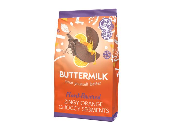 Buttermilk zingy choccy orange segments 100g