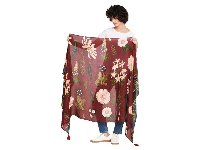 Chandra floral shawl scarf
