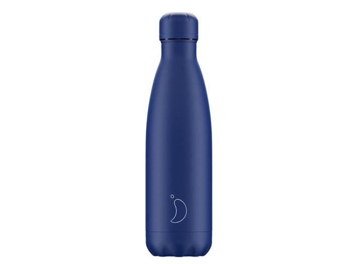 Chilly's matte all blue drinking bottle 500ml