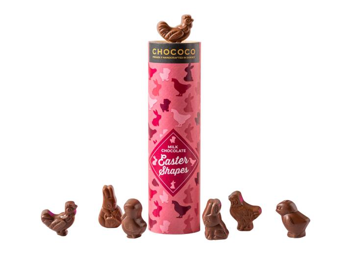 Chococo milk chocolate Easter shapes tube 100g