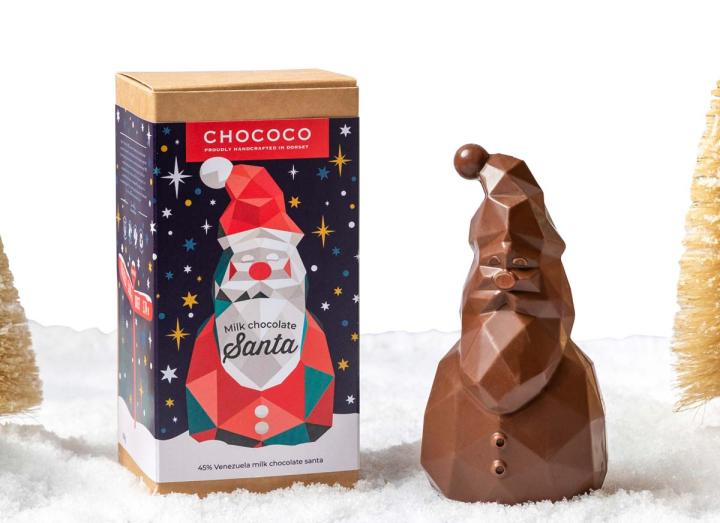 Chococo Milk Chocolate Santa 80g