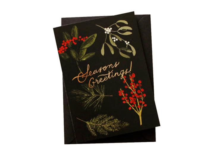 Christmas foliage card